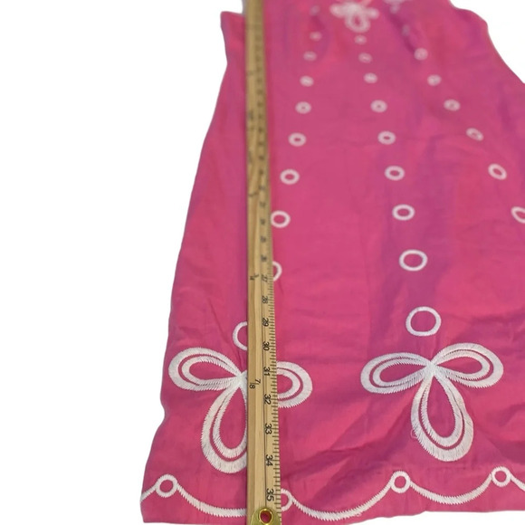 Lilly Pultizer Pink and White Sleeveless Dress. Size: 8 - Picture 4 of 9